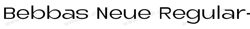 Bebbas Neue Regular字体转换